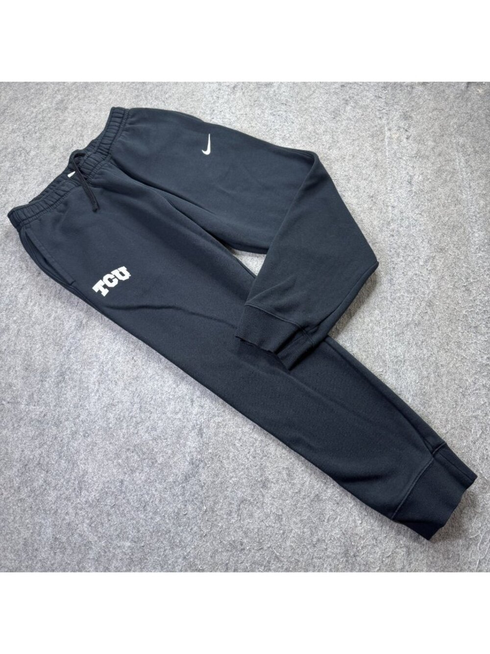 TCU Honed Frogs Nike Jogger Men L Black Club Fleece Training Tapered 28" CJ1616